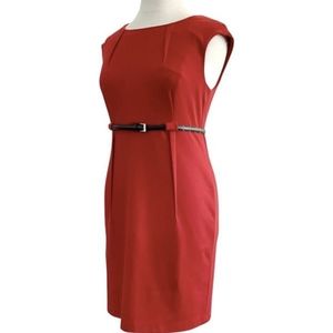 Calvin Klein red business dress size 6